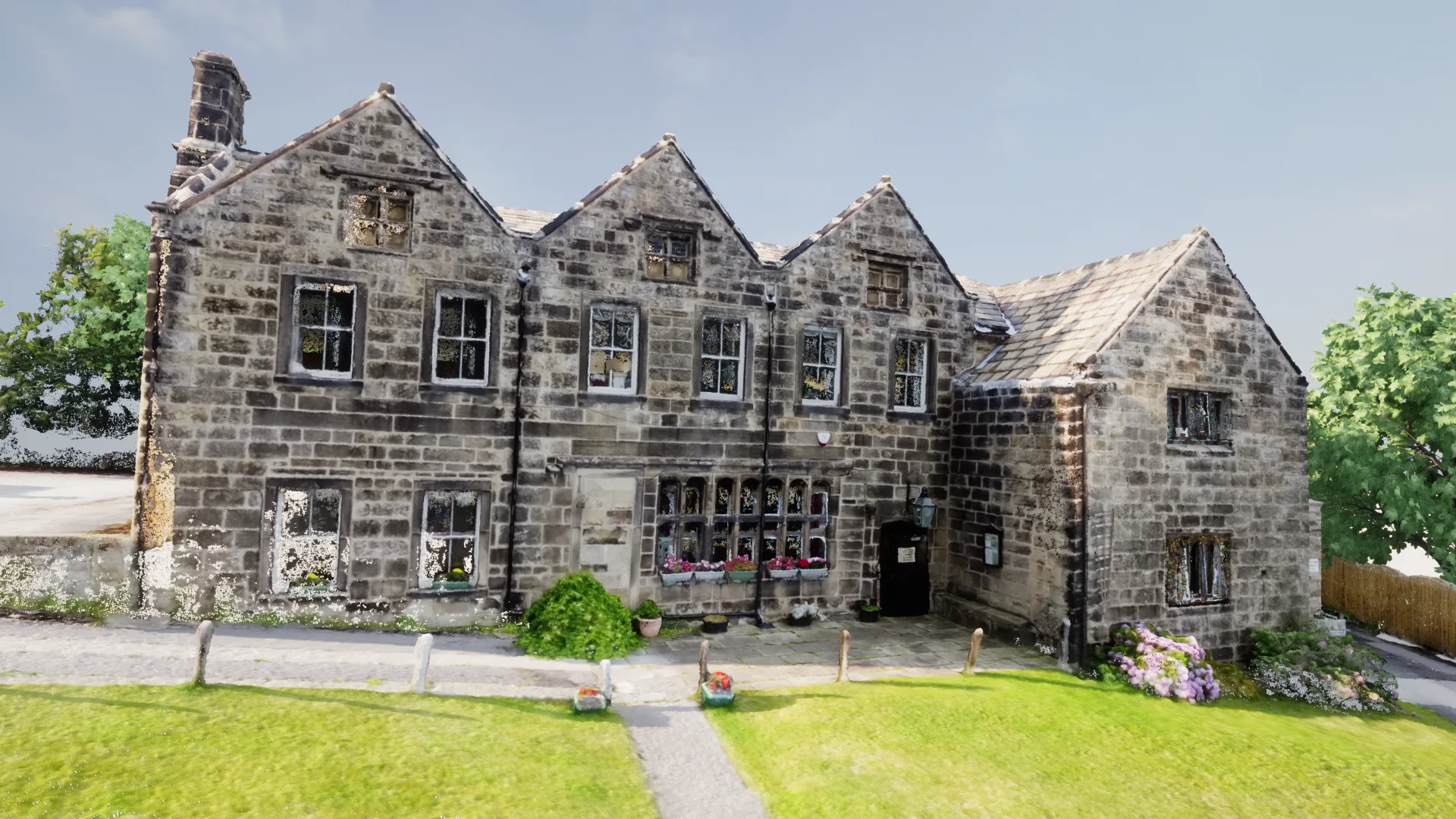 3D scan model of Baildon Hall, a Grade II listed manor house