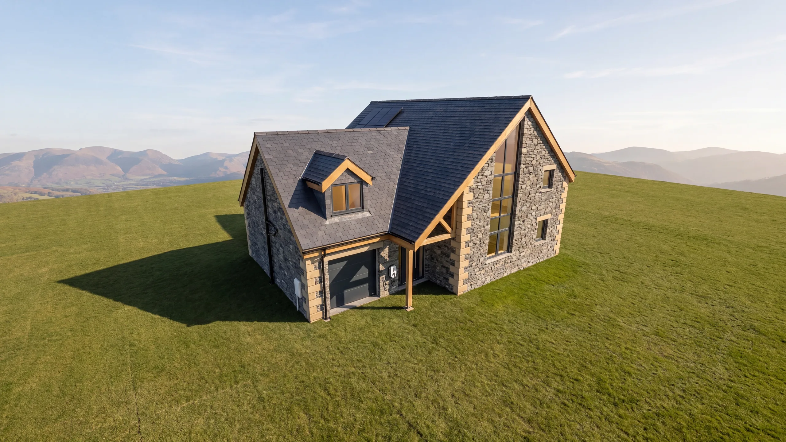 Meadow Croft, Windermere — finished visualisation from the project model